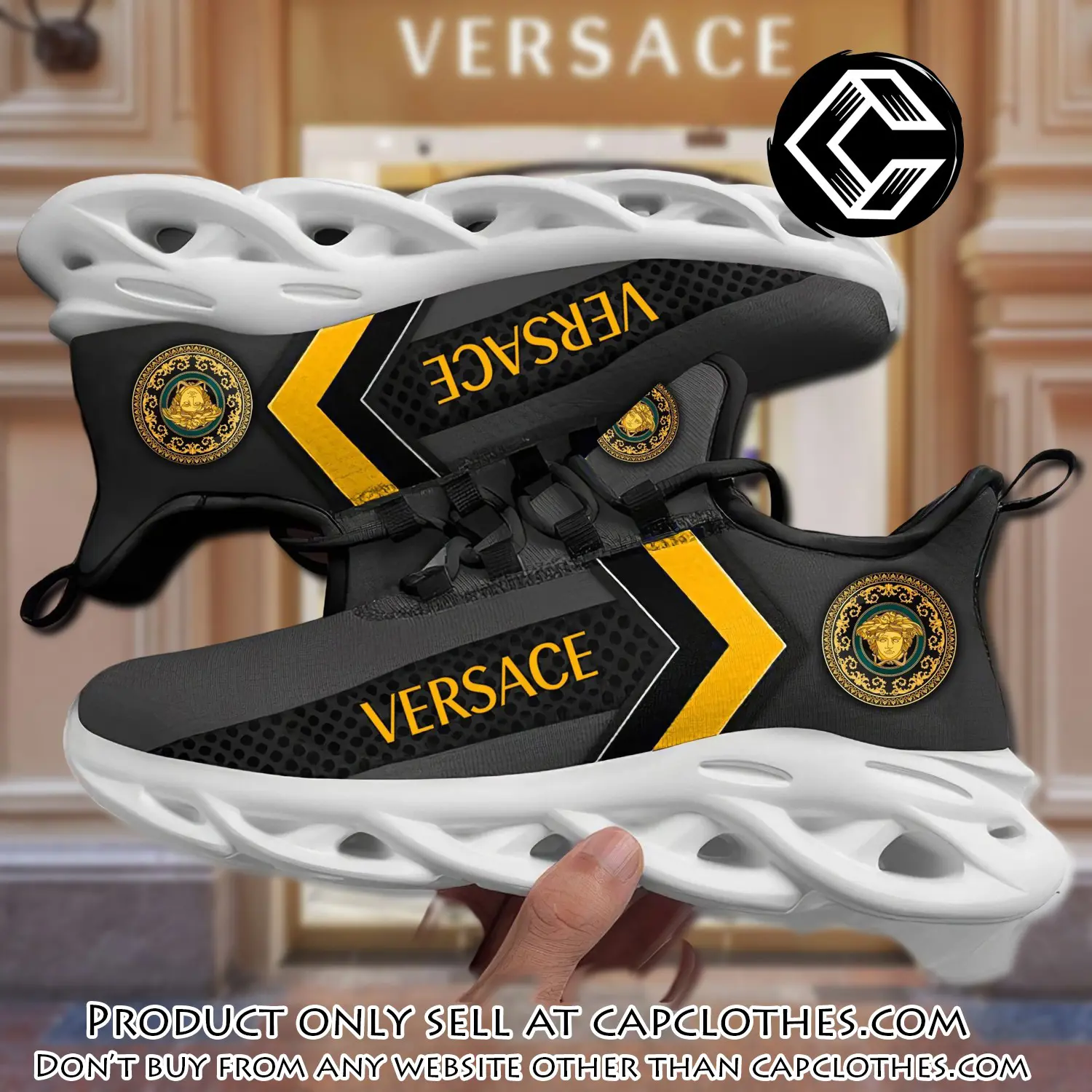 Versace medusa dark max soul shoes luxury brand gifts for men women cc5233567